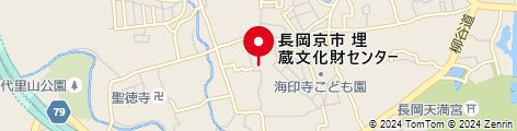 長岡京市埋蔵文化財センターの地図